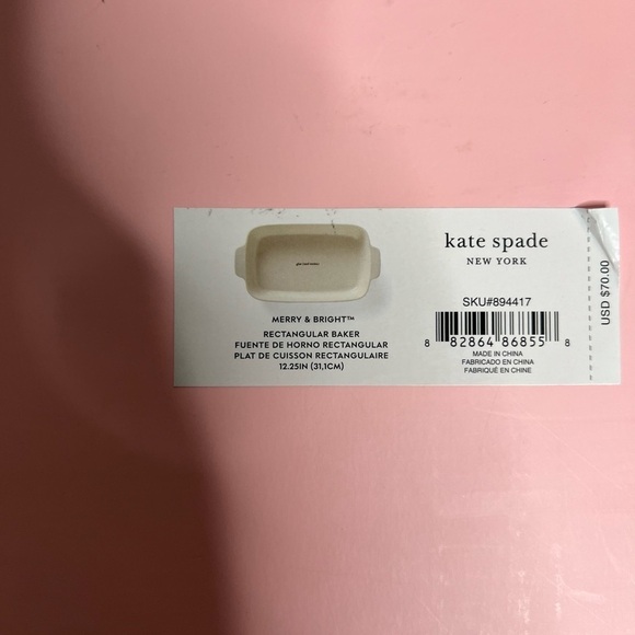 Kate Spade New York Lenox Merry Bright Receive Rectangular Baker Casserole - Picture 12 of 16